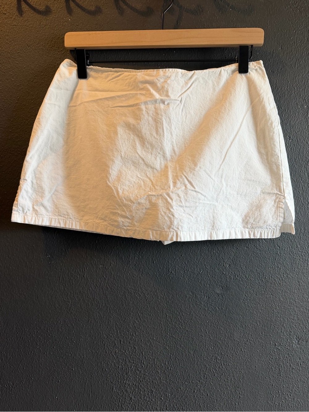 Princess Polly White Cotton Skort